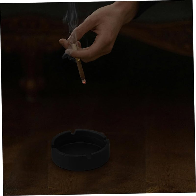 Cabilock 8 قطعة مجموعة منفاخ السيليكون المستدير الأسود سهل التنظيف للمنزل المكتب البار المطعم - Image 2